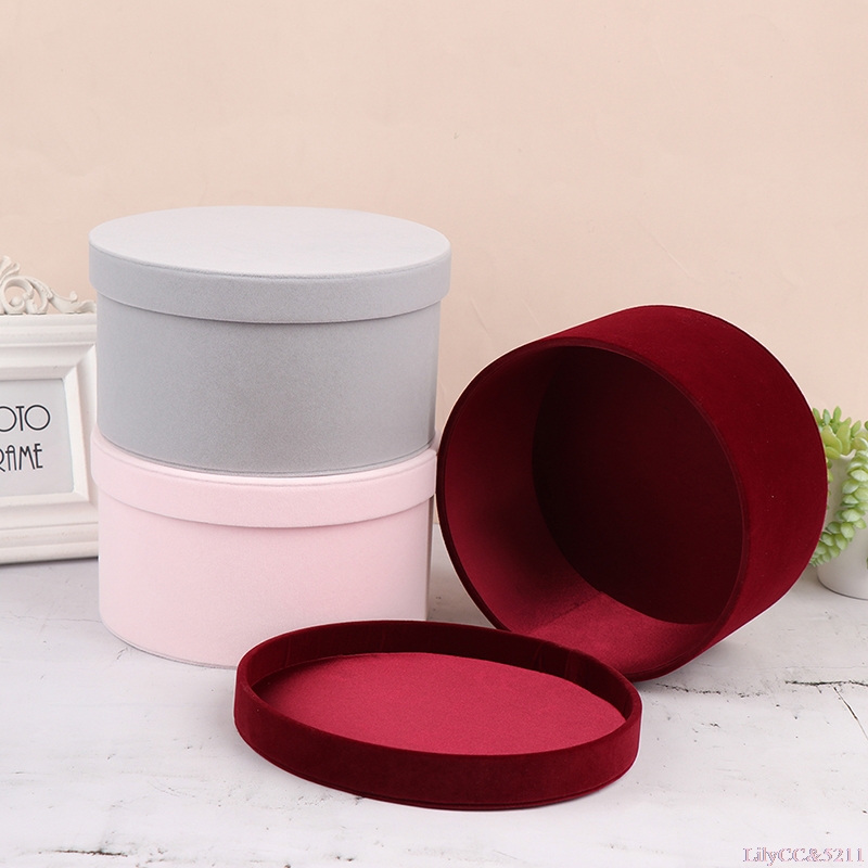 The Florist Supply - Nhung Hoa Tròn Hộp Tặng Tươi