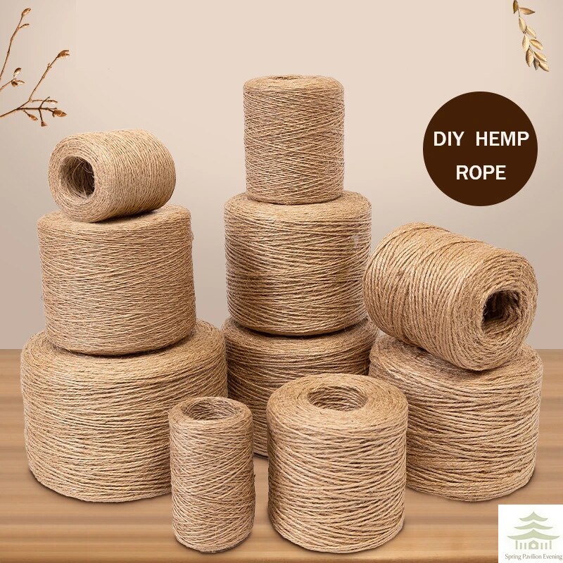 50/100M 2mm Natural Jute Rope  - đánh giá và giá Twine Jute Natural