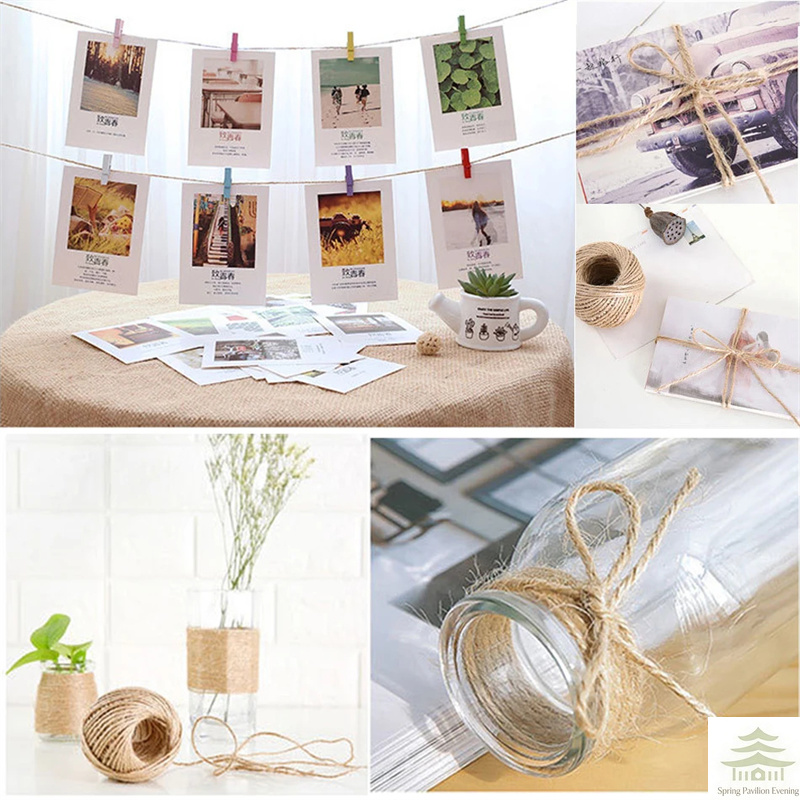 50/100M 2mm Natural Jute Rope  - đánh giá và giá Twine Jute Natural