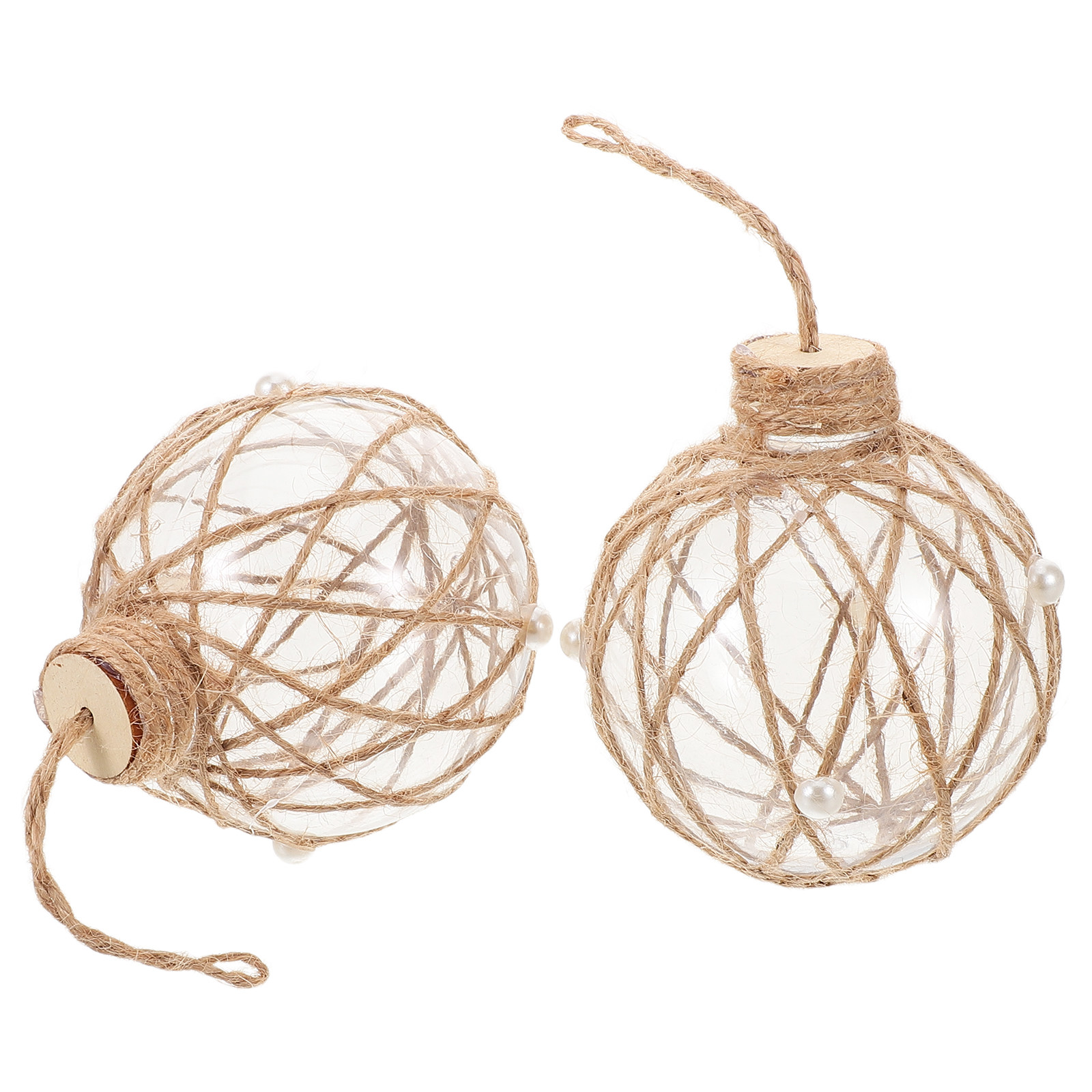 2Pcs Clear Shatterproof Plasti - đánh giá và giá Twine Jute Natural