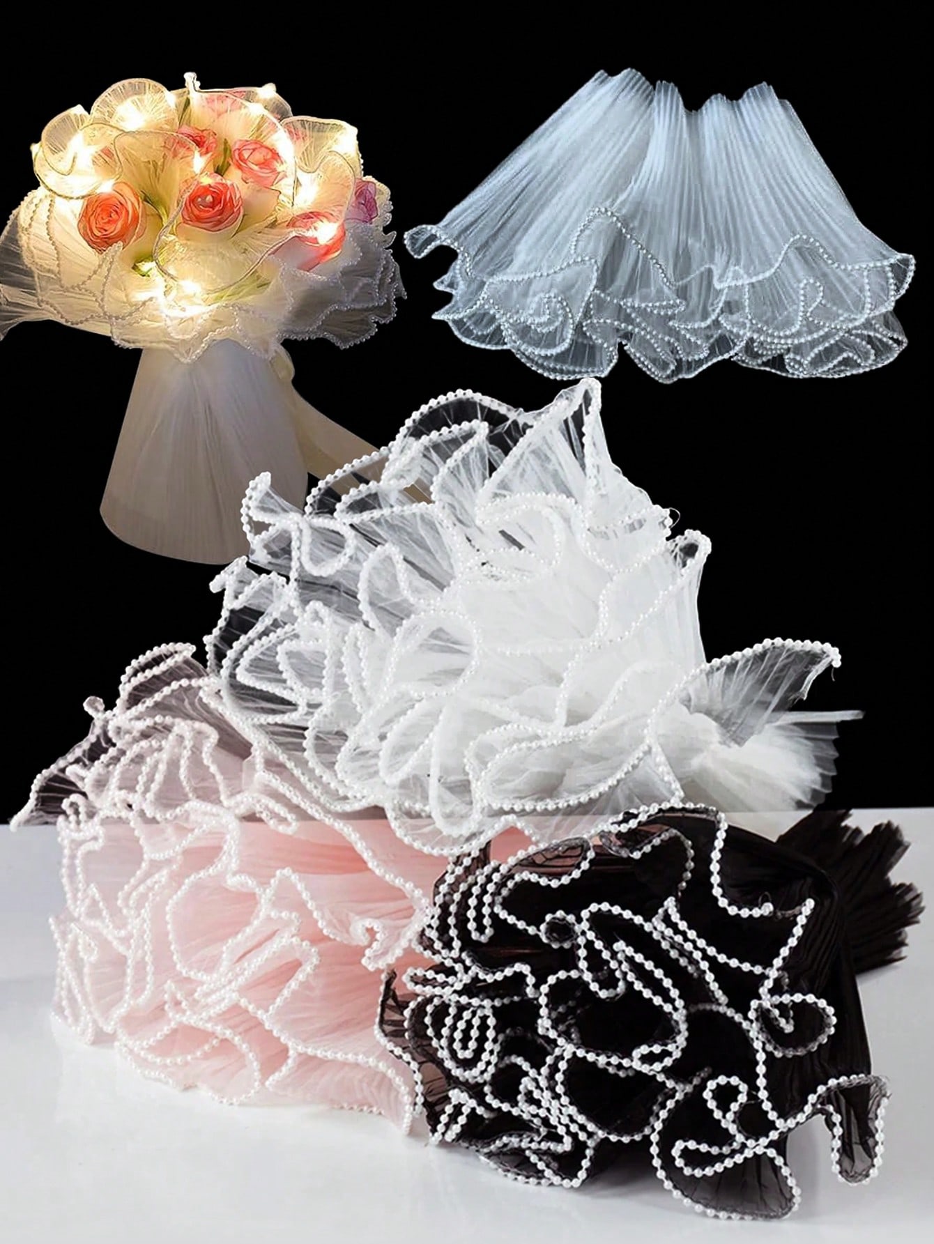 4Yards Faux Pearl Edge Flower  - đánh giá và giá The Florist Supply