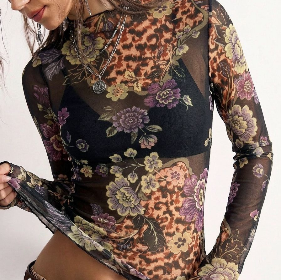 B 2026 Retro Flower Print See  - đánh giá và giá B&J Florist Supply Nyc